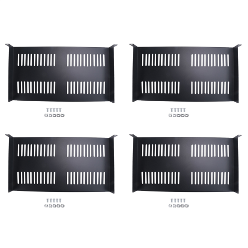 1U Server Rack Vented Cantilever Tray for 19In Network Equipment Rack