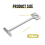 200Pcs Tile Leveling System for Tile Laying Reusable Steel Needles 7