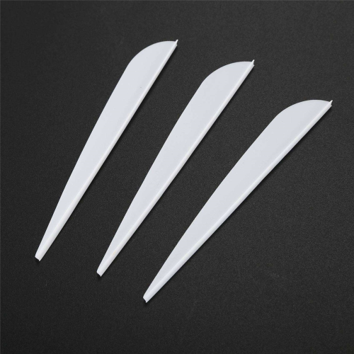Arrows Vanes 4 Inch Plastic Fletching 50 Pack(White) 2