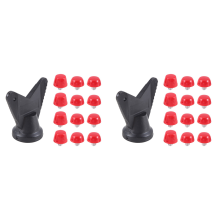 12Pcs Football Shoe Spikes M5 Threading Screw 7mm 10mm red