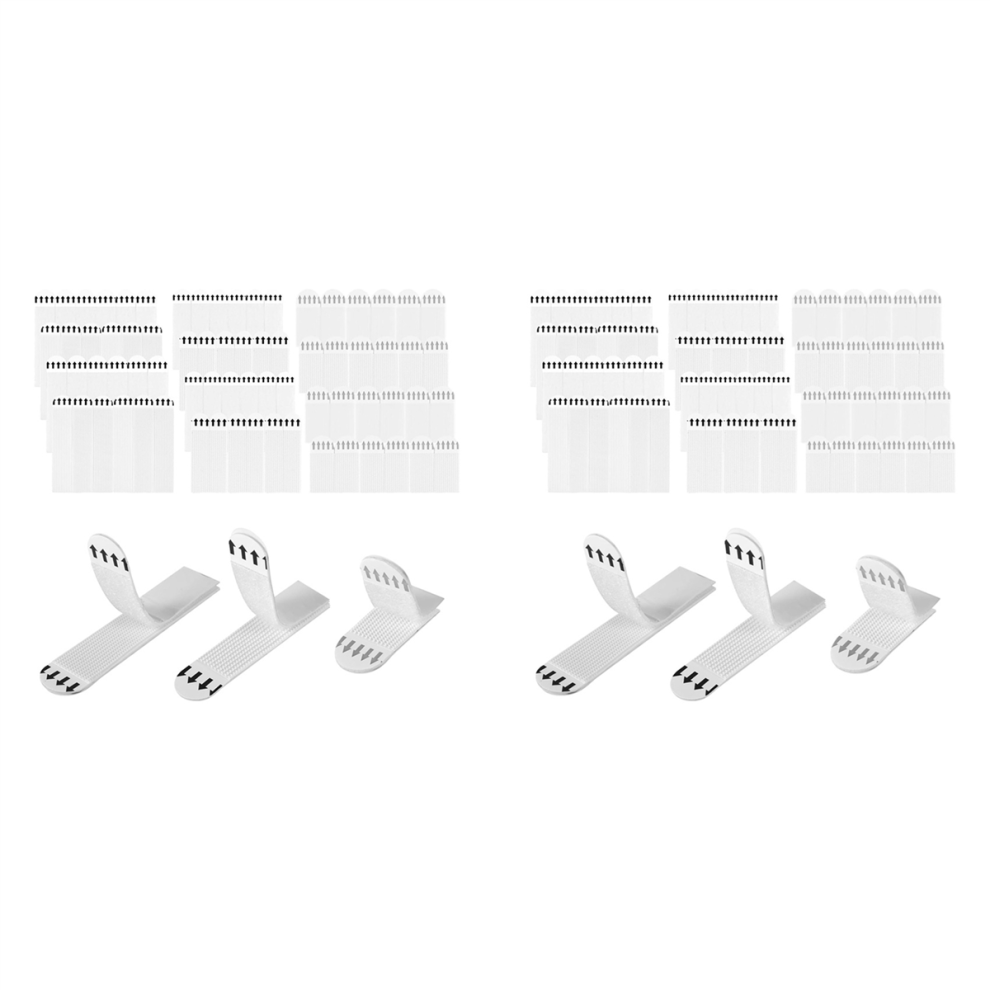36 Pairs(72Pcs) Picture Hanging Strips, 3 Sizes Picture Hangers 4711191768476