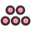 25 x 3Cm Archery Eva Foam Target Bow Moving Practice Black+Red 1