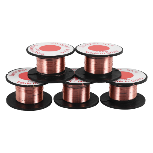 5 Pcs 0.1mm Diameter Copper Soldering Solder Enamelled Reel Wire 2