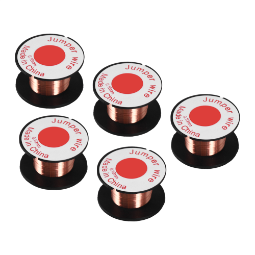 5 Pcs 0.1mm Diameter Copper Soldering Solder Enamelled Reel Wire 1