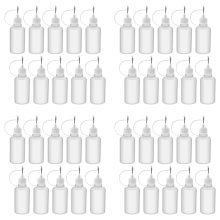 10Pcs 30Ml Plastic Squeezable Tip Applicator Bottle for Glue DIY