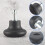 5 Pack Bell Glides for Office Chair Without Wheels,Stationary Castors 7