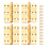 4 Pieces of Solid Brass Hip Hinge 5.1 cm Suitable for Cabinet Doors 3