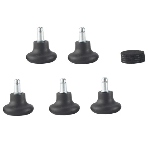5 Pack Bell Glides for Office Chair Without Wheels,Stationary Castors