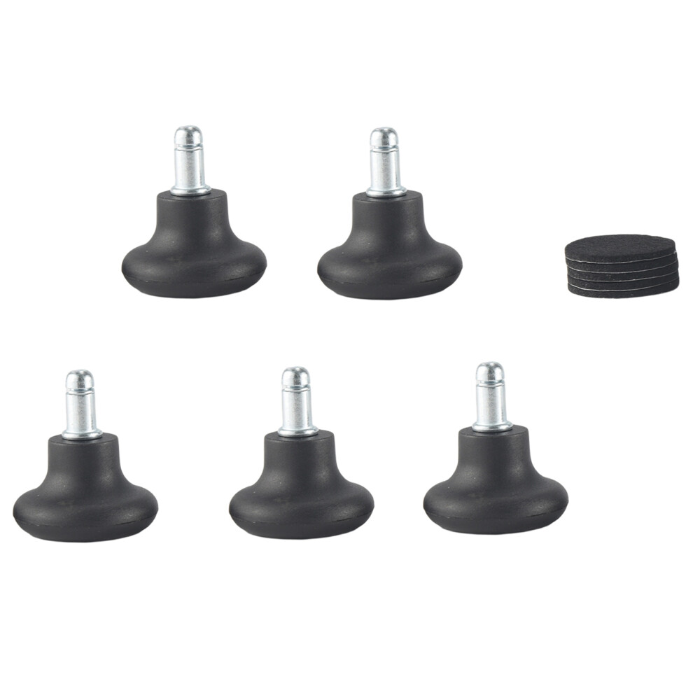 5 Pack Bell Glides for Office Chair Without Wheels,Stationary Castors