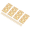 4 Pieces of Solid Brass Hip Hinge 5.1 cm Suitable for Cabinet Doors 4