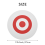 25 x 3Cm Archery Eva Foam Target Bow Moving Practice White+Red 4