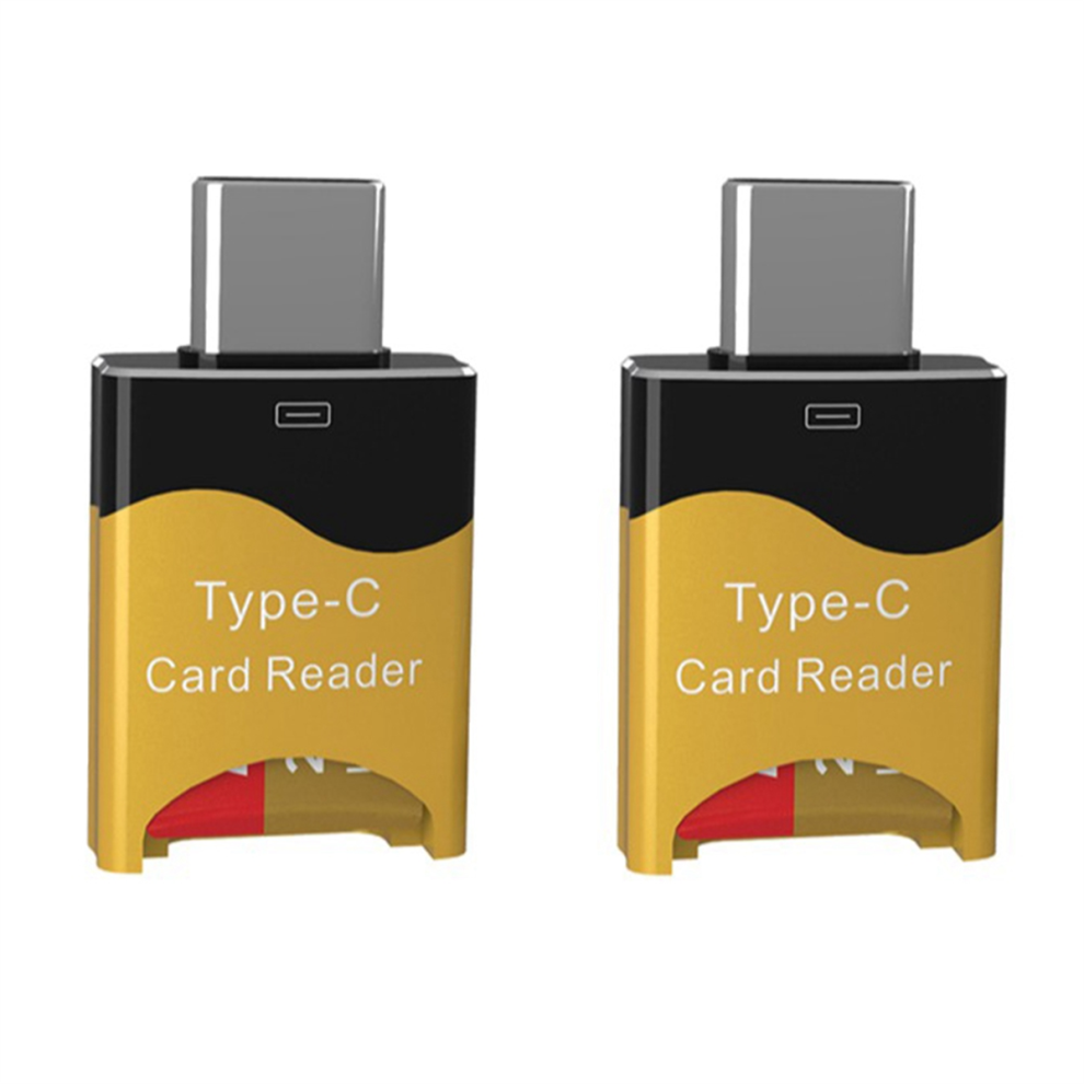 2Pcs Type C To Micro-Sd Tf Card Reader Adapter Otg Smart Memory Card 4711191769084