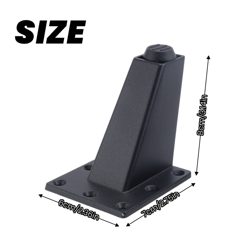 4 Pcs 8Cm Adjustable Table Feet Sofa Bed Tv Cabinet Legs -Black 4711191773678