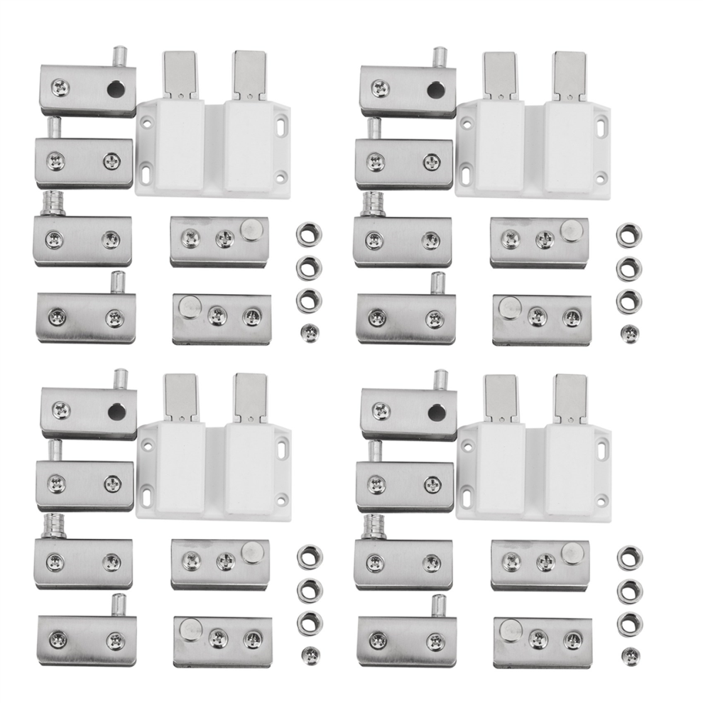 Stainless Steel Glass Door Pivot Hinge Double Head For 5-8Mm Door 4711191771131