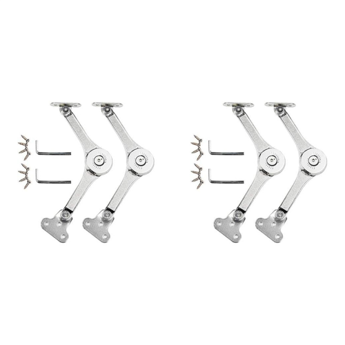 Heavy Duty Hinge Lid Support Hinge for Cabinet Kitchen Wardrobe 2 PCS