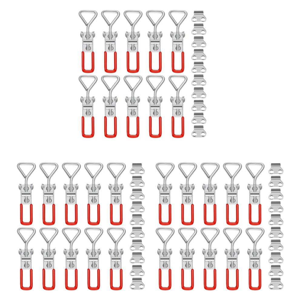 10Pcs Toggle Latch Clamp, 304 Stainless Steel Pull Hasp Latches 4711191771476