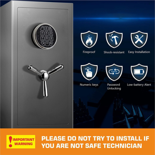 Lock Replacement Chrome Digital Keypad Electronic Lock 2