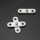 10PCS Shed Door Hinges Kitchen Cabinet Hidden 360 Degree Rotation 5