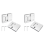 2 Pack 180 Degree Frameless Glass Shower Door Hinges 1