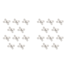 10PCS Shed Door Hinges Kitchen Cabinet Hidden 360 Degree Rotation
