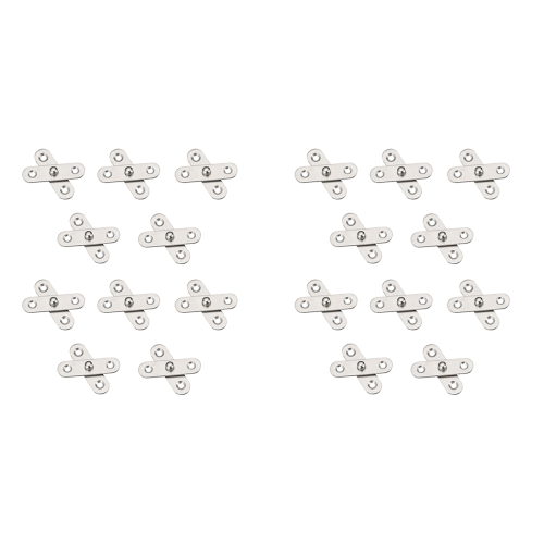 10PCS Shed Door Hinges Kitchen Cabinet Hidden 360 Degree Rotation