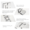 2 Pack 180 Degree Frameless Glass Shower Door Hinges 2