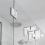 2 Pack 180 Degree Frameless Glass Shower Door Hinges 5