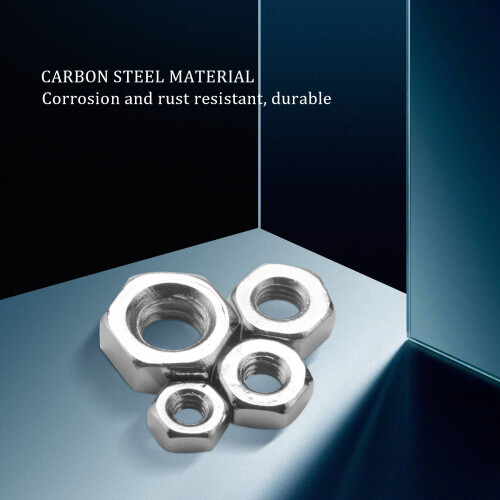 250 Pcs/Set M1.6 M2 M2.5 M3 Carbon Steel Hex Nut Kit 2