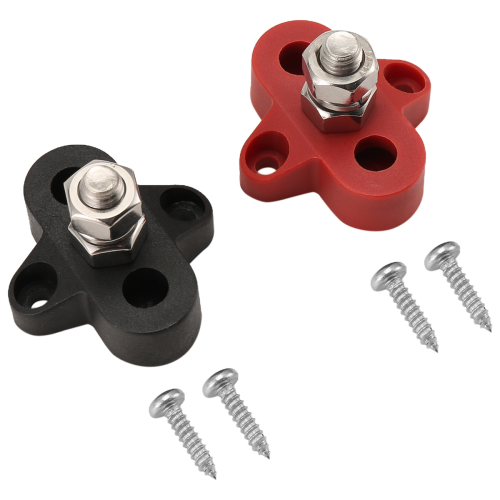 2Pc 5/16 Inch DC 48V Busbar Power Terminal Block M8 Distribution Stud 1