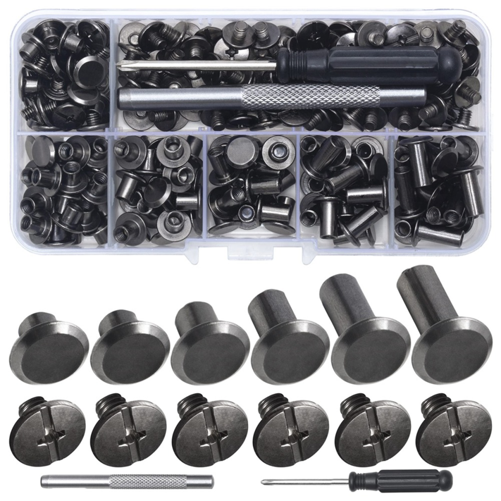 Chicago Screw Leather Rivets For Decorating Pu Craft Belts(110Pcs) B 4711191717030
