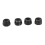M2 Zinc Plated Nylock Nylon Insert Hex Lock Nuts Black 50pcs 6