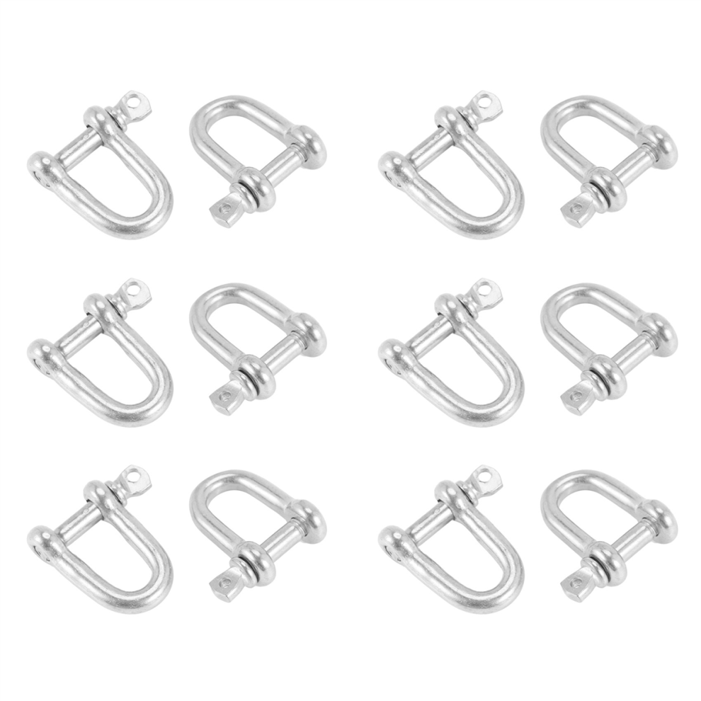 304 Screw Pin D Style Chain Dee Shackle 4Mm For Rigging Pack Of 2 4711191715388