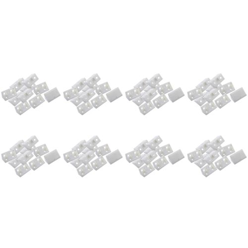 Furniture Cabinet Fastener Corner Braces Angle Brackets White 10pcs