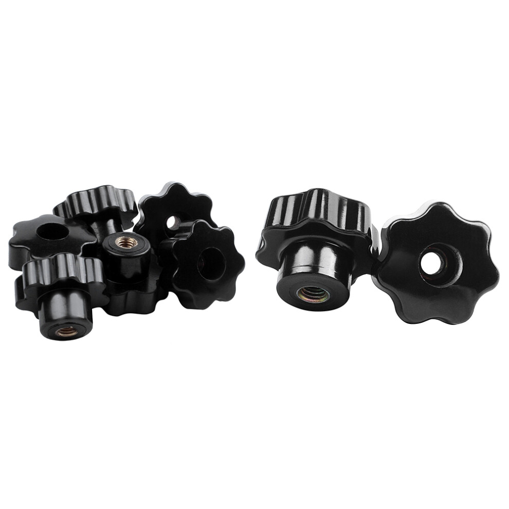 Machinery Knurled Clamping Nuts Knob Grip M8 Female Thread 6Pcs 4711191715692