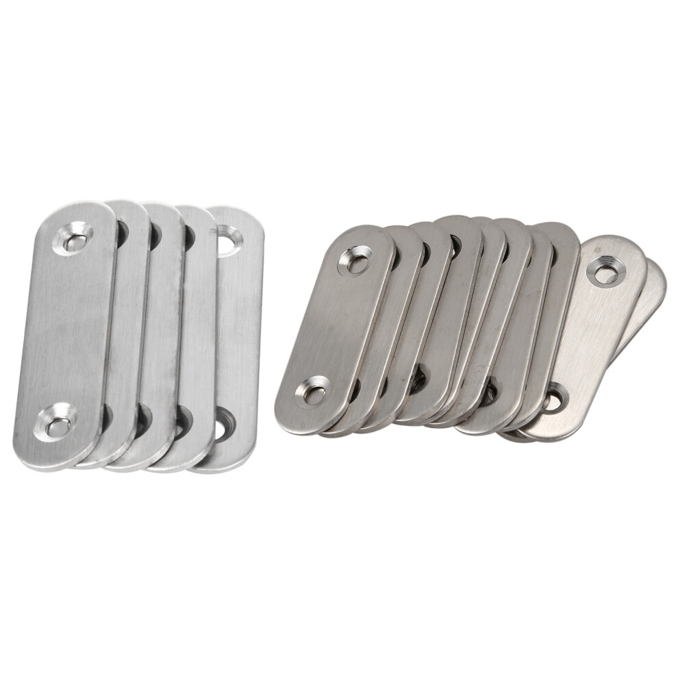 50Mmx16mm Straight Repair Joining Mending Flat Plate Bracket 10Pcs 4711191774248