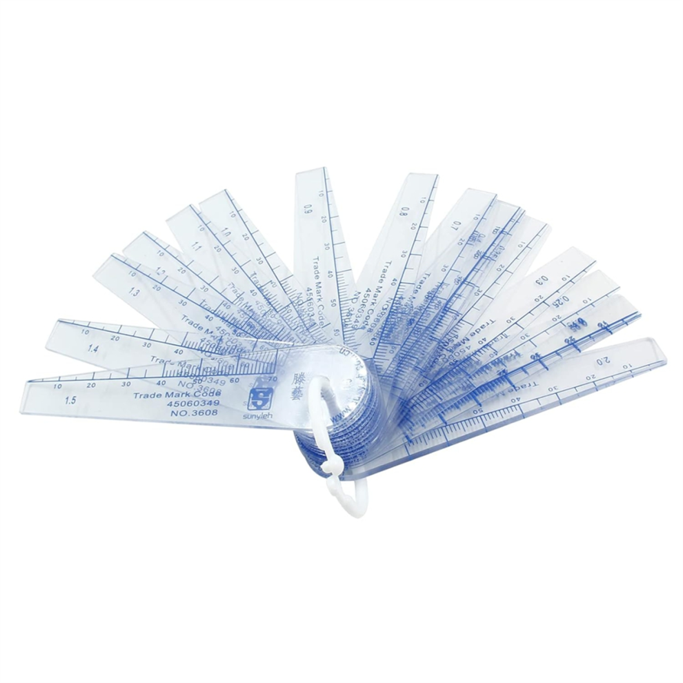 Plastic Feeler Gauge 0.05-2Mm Thickness Measuring Tools 4711191775207