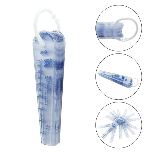 Plastic Feeler Gauge 0.05-2mm Thickness Measuring Tools 2