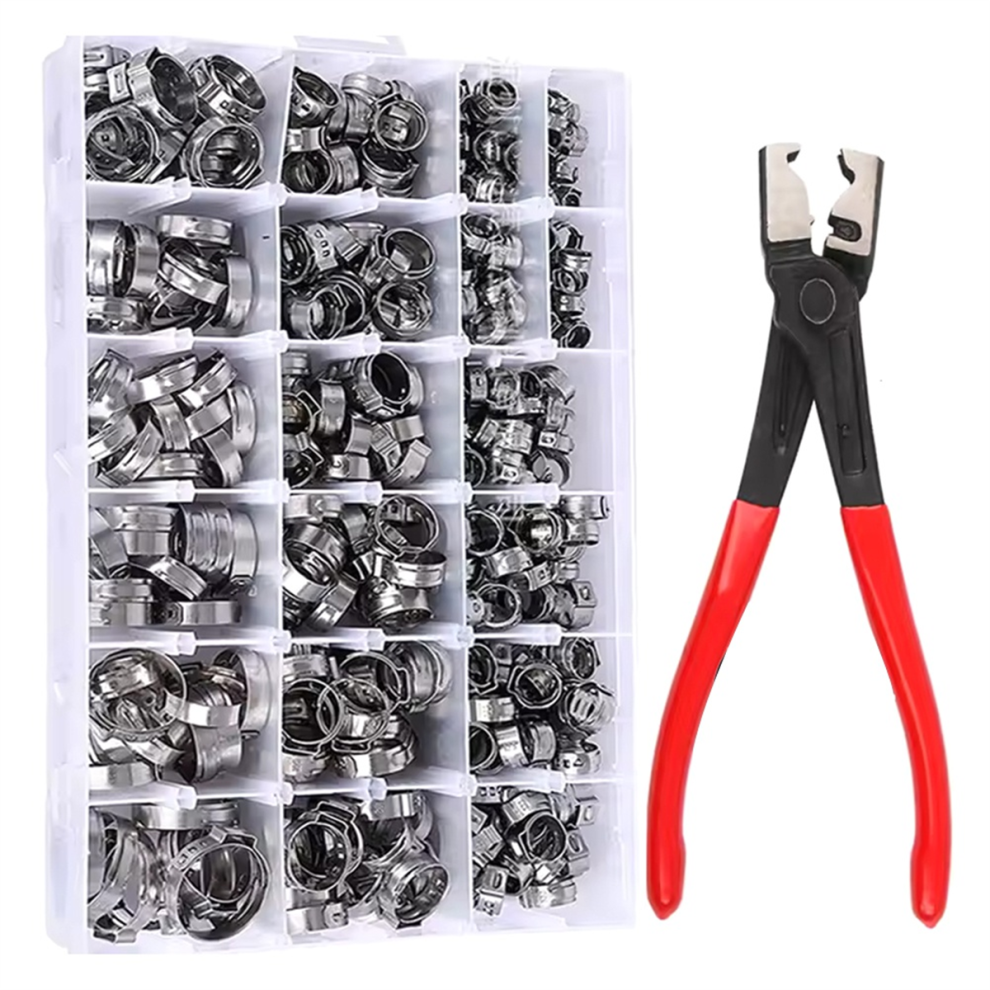 130Pcs Stainless Steel Ear Stepless Clamp 4711191719249