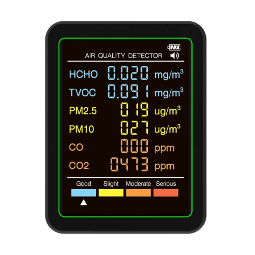 6 in 1 Air Quality Monitor Multifunctional Automatic Display B