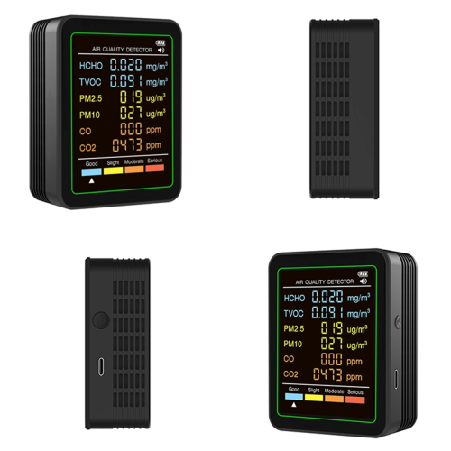 6 in 1 Air Quality Monitor Multifunctional Automatic Display B 1