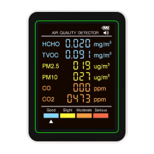 6 in 1 Air Quality Monitor Multifunctional Automatic Display A