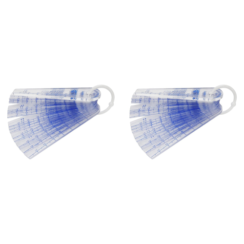Plastic Feeler Gauge 0.05mm to 3mm Metric -Measuring Tool 21 Leaf