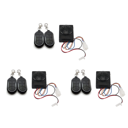 Alarm System Dual Remote Control 36V 48V 60V 72V for Electric Bicycle