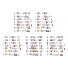 New 100pcs Painted Model Train People Figures Scale N (1 to 150)