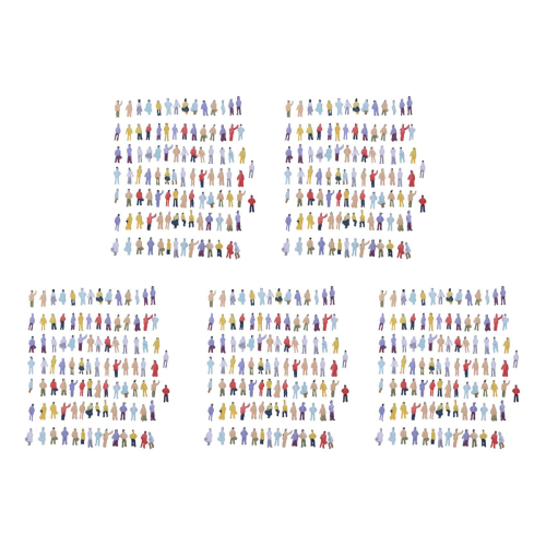 New 100pcs Painted Model Train People Figures Scale N (1 to 150)