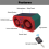 Super Loud Volume Solar Alarm 2 Speakers Recording Motion Detection 2
