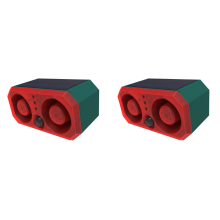Super Loud Volume Solar Alarm 2 Speakers Recording Motion Detection