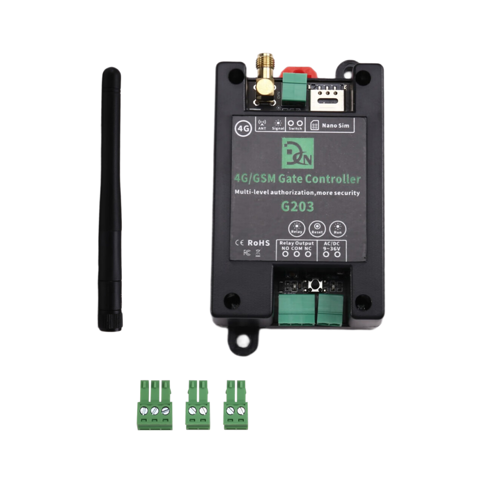 Gsm Remote Control Relay Switch G203 4G Mobile Phone Operated Door 4711191781871