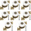 Door Knobs Ceramic Cabinet Knob Cabinet Knobs Vintage Drawer Knobs 8 Pieces Metal Knobs for Office Drawers and Cupboard 1