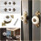Door Knobs Ceramic Cabinet Knob Cabinet Knobs Vintage Drawer Knobs 8 Pieces Metal Knobs for Office Drawers and Cupboard 5